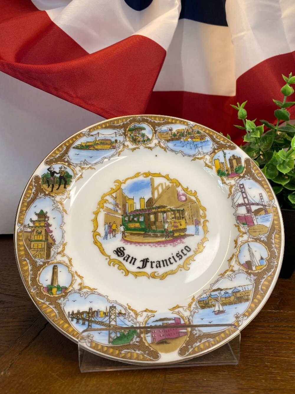 Vintage San Francisco Souvenir Collector's 7.5" Plate